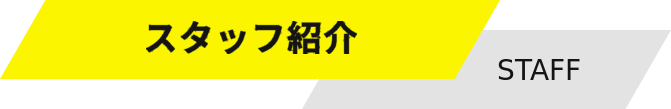 スタッフ紹介 STAFF